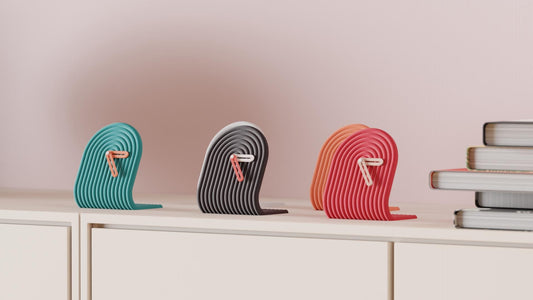 Boog bureauklok – 3D-geprinte retro klok