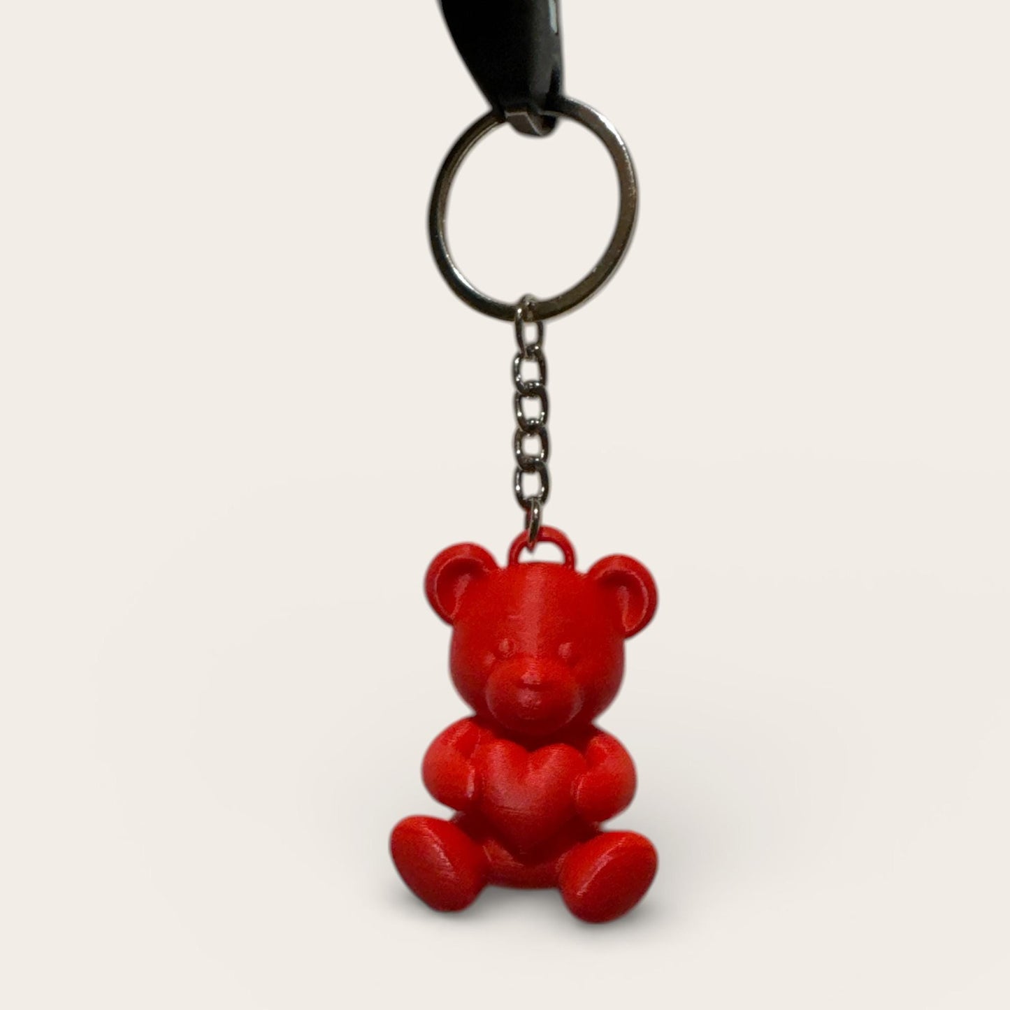 Schattige beren-sleutelhanger met hart – 3D-geprint cadeau