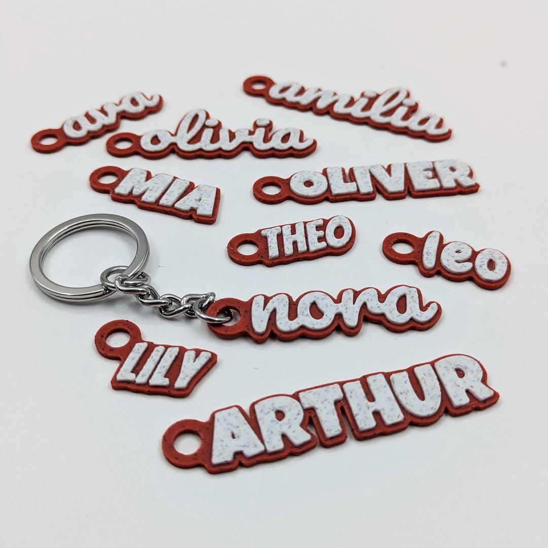 Gepersonaliseerde sleutelhanger met naam