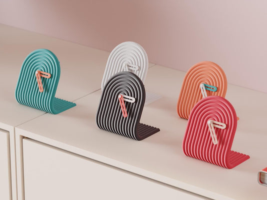 Boog bureauklok – 3D-geprinte retro klok