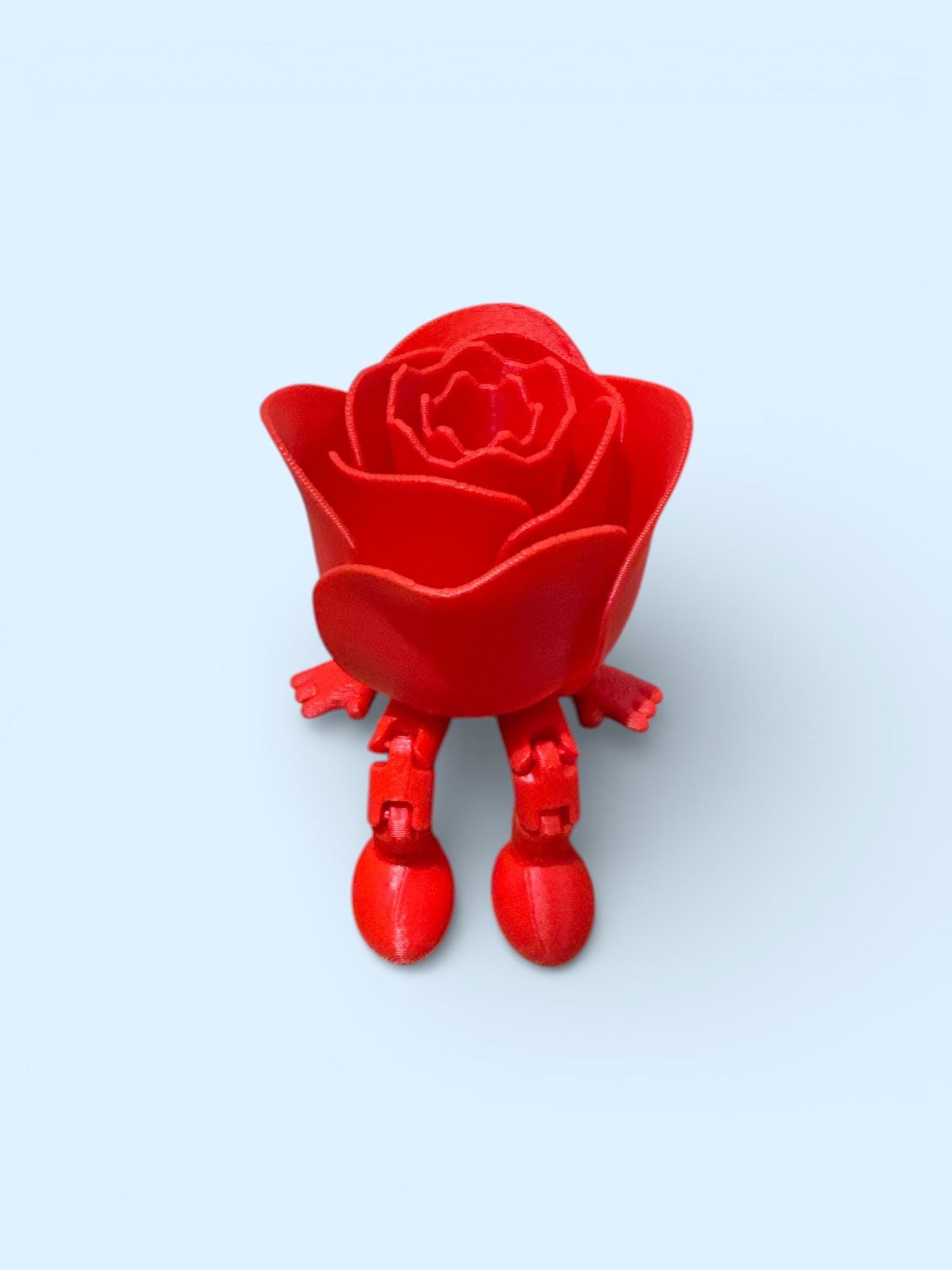 Hart of roos met bungelbenen – 3D-geprinte plankdecoratie